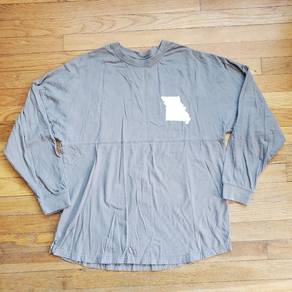 Missouri State Est 1821 Gray Long Sleeve Shirt Size Small